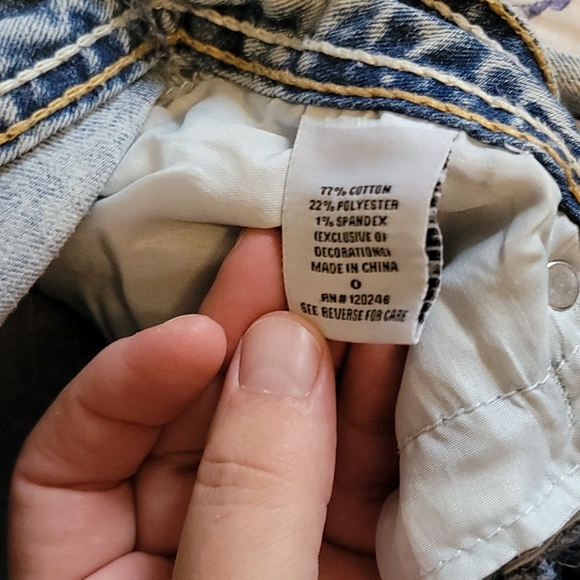 Wallflower Acid Wash Boot Cut Jeans Sz 0 - Picture 3 of 7